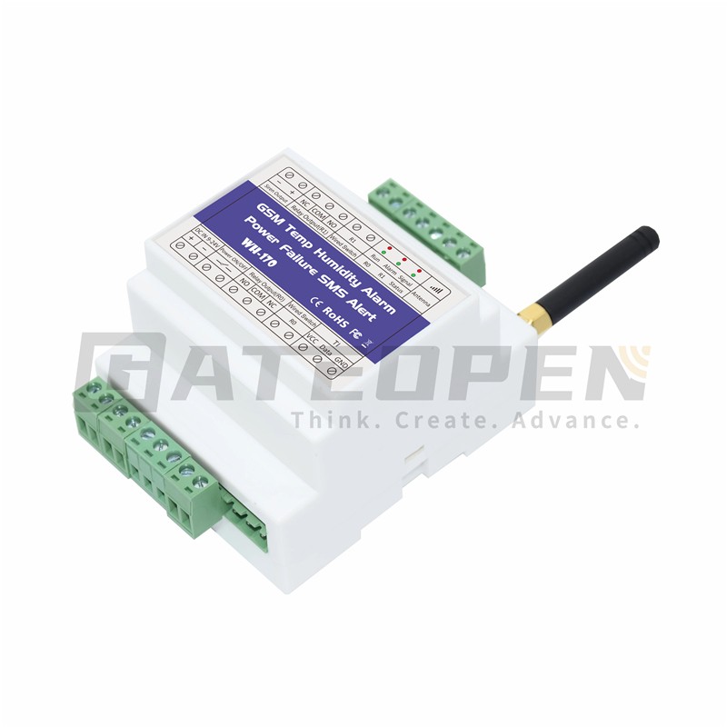 WH-170 GSM Temperature Humidity Alarm 2G/3G/4G Power Status Monitoring Relay for Remote Monitoring Site Temp Power Failure SMS Alarm