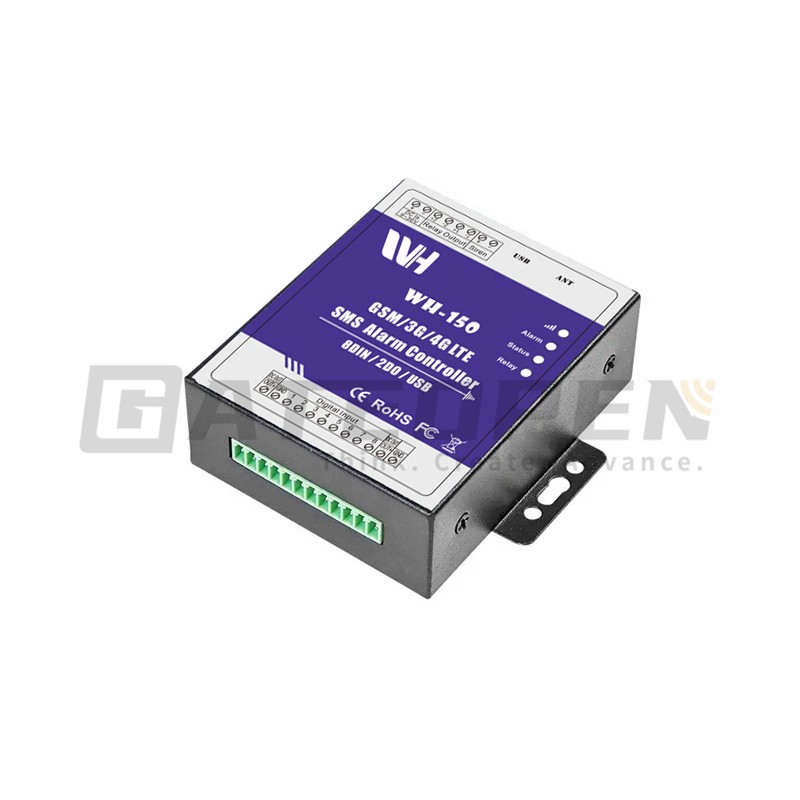 WH-150 GSM 2G 3G Cellular RTU SMS Alarm Controller Industrial IOT Monitoring System