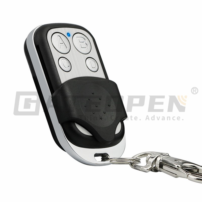433MHz metal four-button electric garage door key security alarm access control wireless remote controller