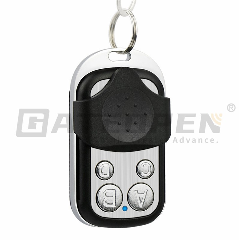 433MHz metal four-button electric garage door key security alarm access control wireless remote controller